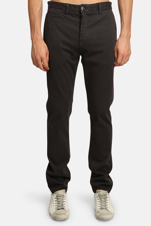 The Axe Denit Chino Pant Charcoal - blueandcream