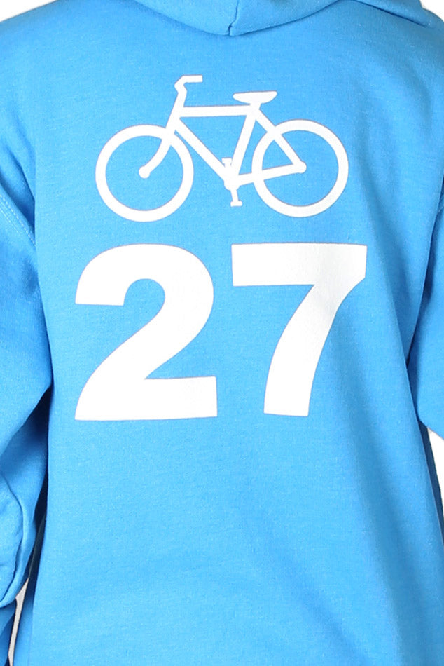 Bicycle 27 Hoodie Sky Blue - blueandcream