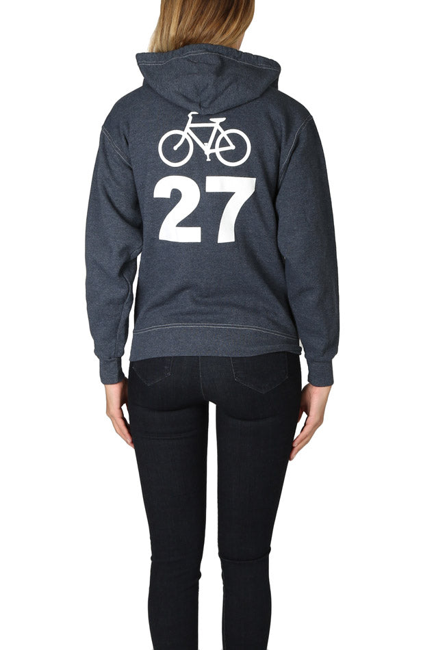 Bicycle 27 Hoodie Cobalt - blueandcream