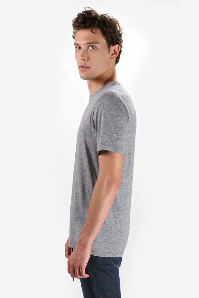 66 Short Sleeve Tee Charcoal Melange - blueandcream