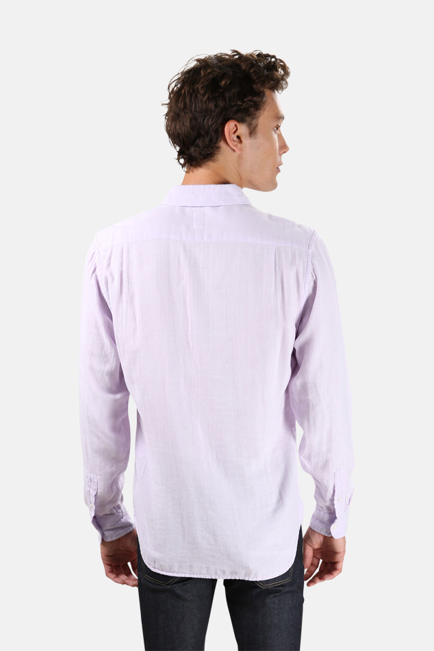 Ripper Double Gauze Shirt Lavender - blueandcream