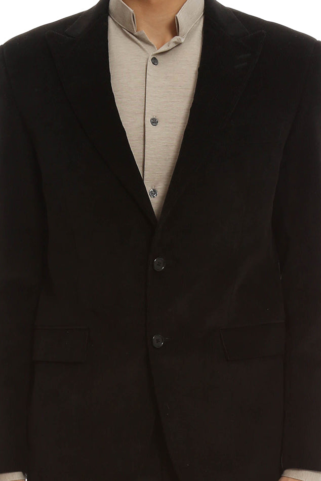 Simon Spurr Corduroy Suit Jacket - blueandcream