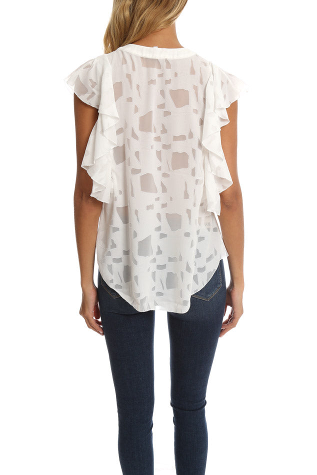 IRO Gilka Top - blueandcream