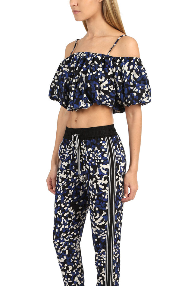 3.1 Phillip Lim Shoulder Crop Top - blueandcream