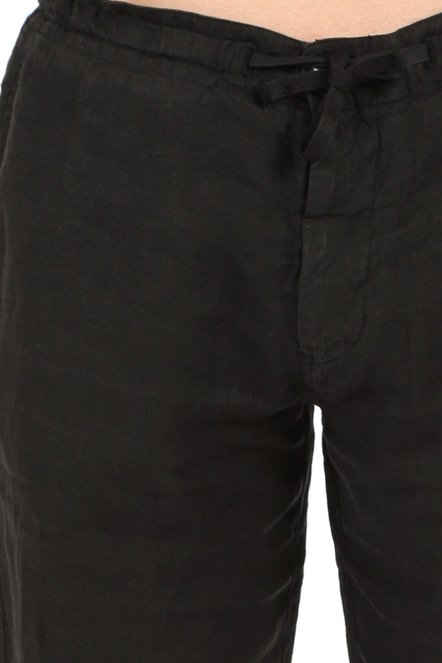 Linen Pant Black - blueandcream