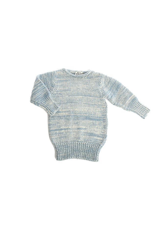 Acne Studios Mini Shore Woven Sweater Dress - blueandcream