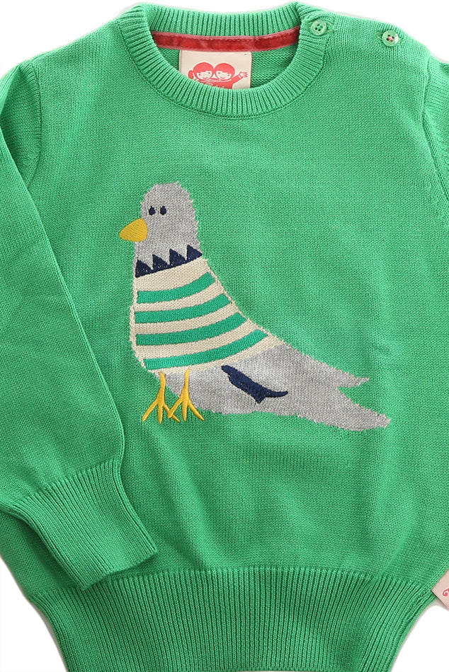 Tootsa MacGinty Downtown Pigeon Sweater - blueandcream