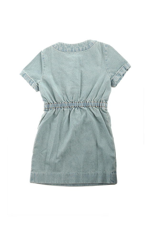 3.1 Phillip Lim Kids Shortsleeve Denim Dress - blueandcream