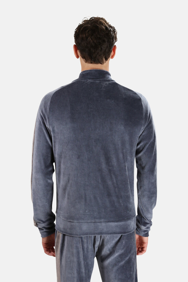 Wheelers.V Nosta Velour Jacket - blueandcream