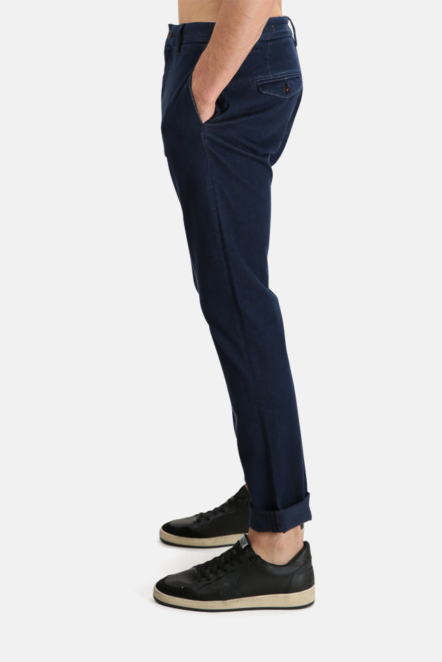 The Axe Chino Pant Blue - blueandcream