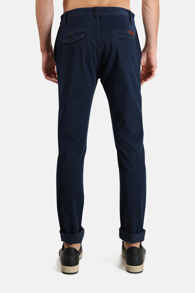 The Axe Chino Pant Blue - blueandcream