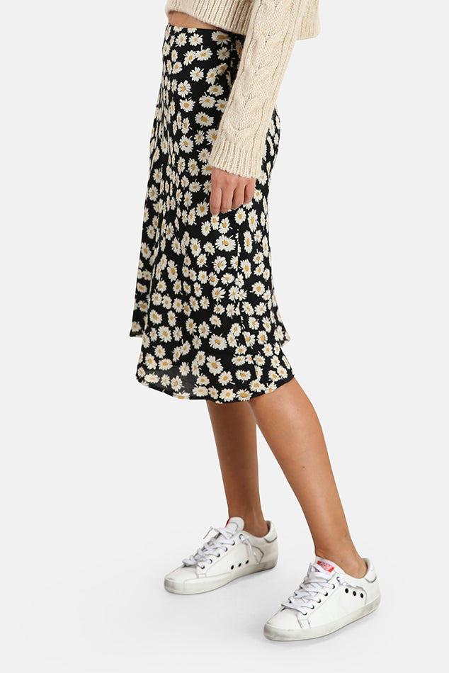 Black Daises Rails London Skirt - blueandcream