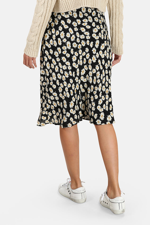 Black Daises Rails London Skirt - blueandcream