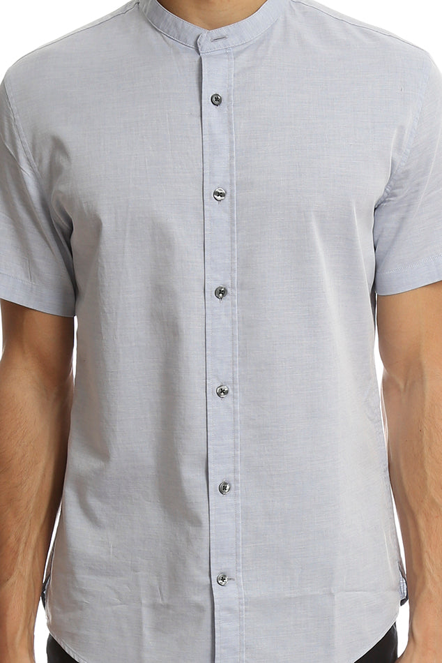 Vince Melrose Collar Shirt - blueandcream