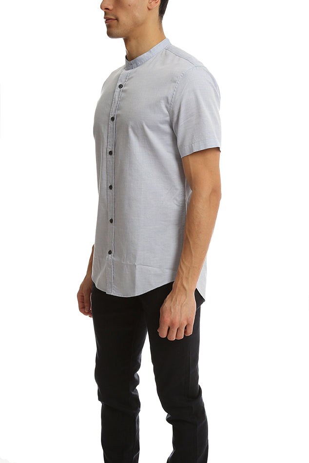 Vince Melrose Collar Shirt - blueandcream