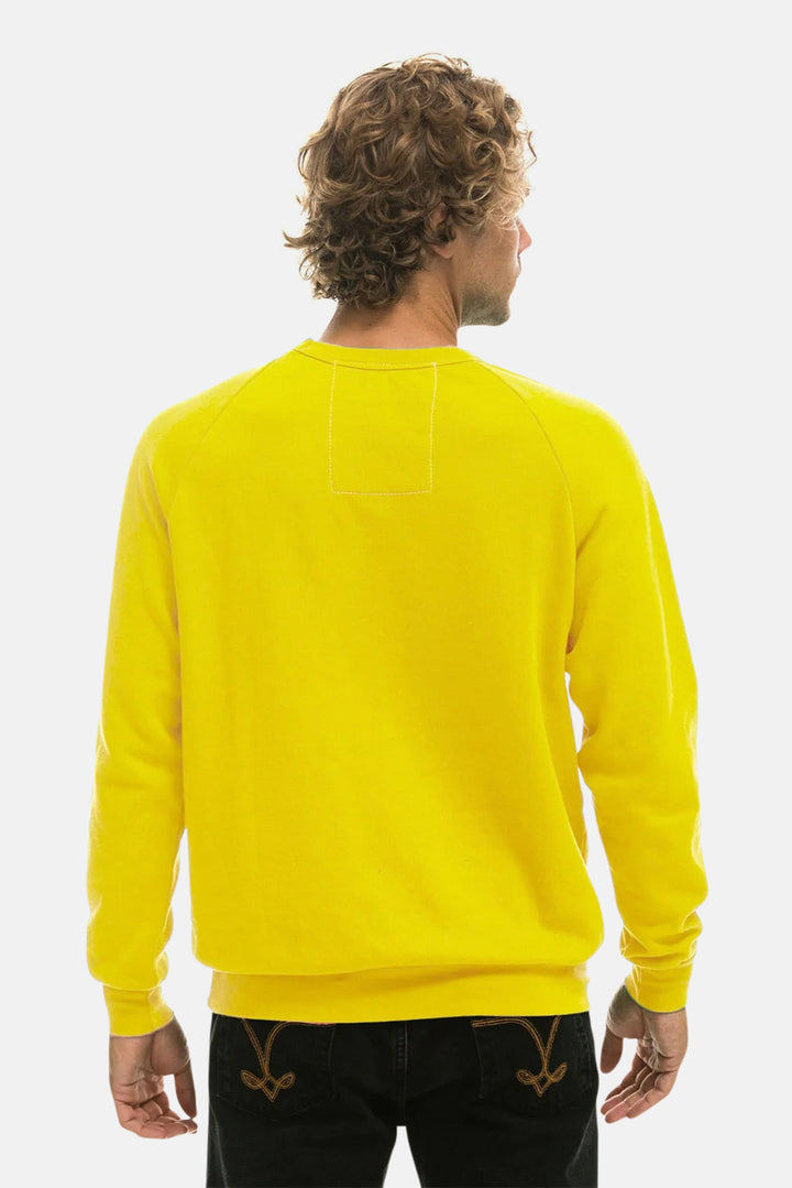 Men's 5 Stripe Sweatshirt Lemon/Yellow Purple