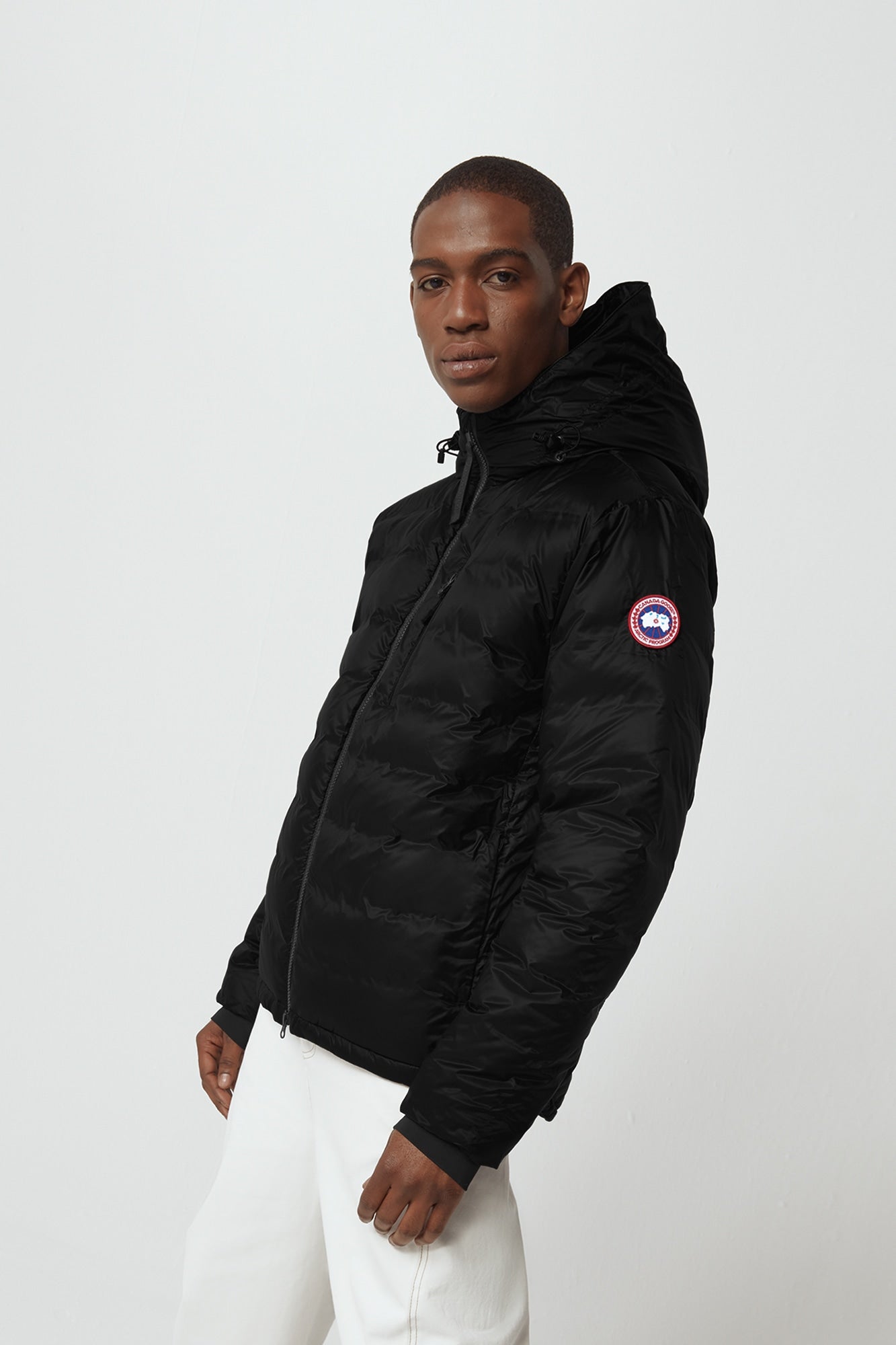 Canada Goose Lodge Down Matte Finish Hoody Black Shine