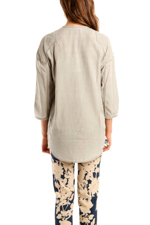 3.1 Phillip Lim Henley Shirt - blueandcream