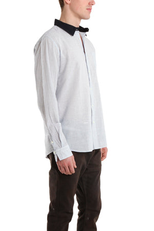 mens contrast collar dress shirt Robert Geller Contrast Collar Dress Shirt, 52