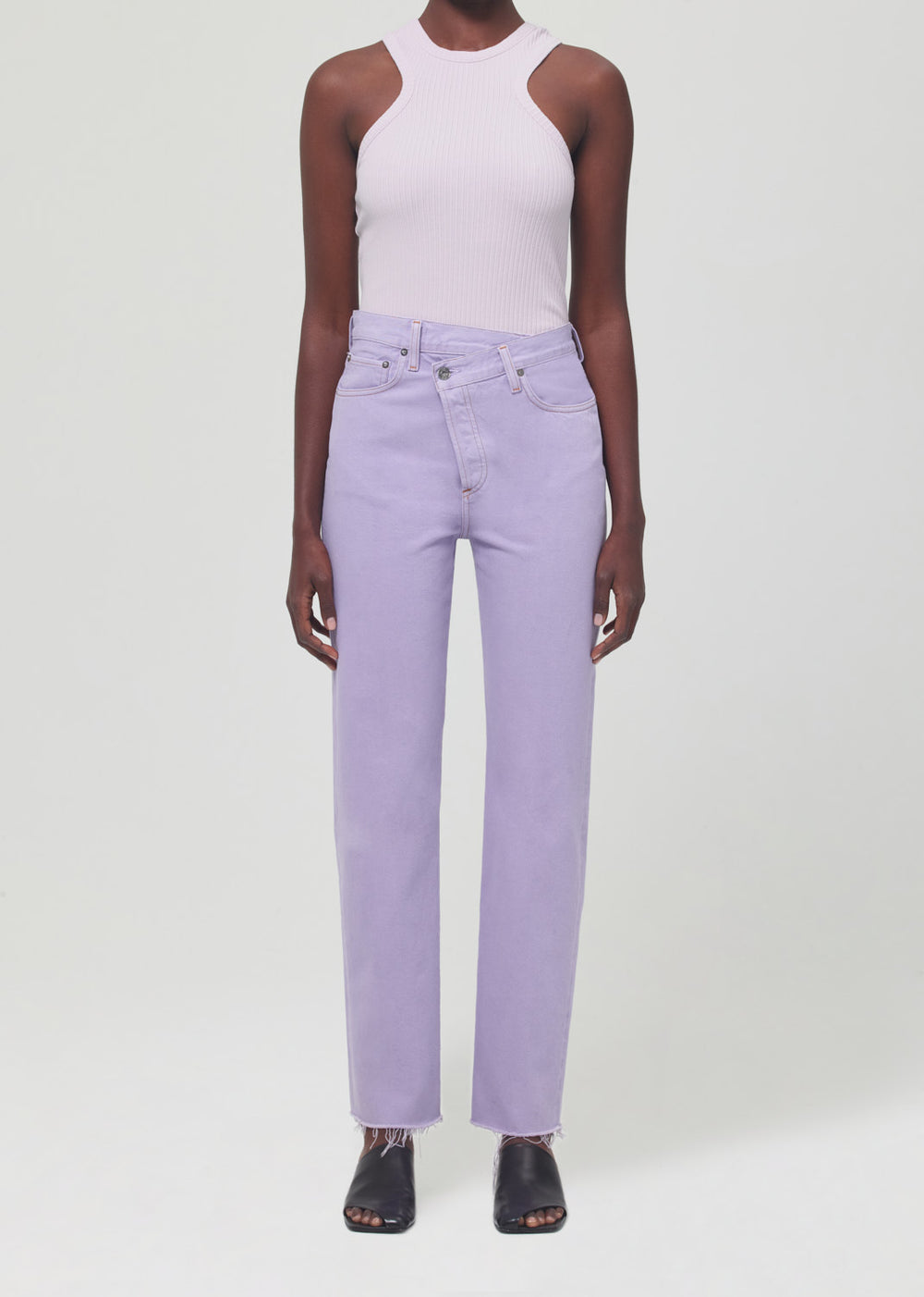 Criss Cross Straight Jean Hard Candy - blueandcream