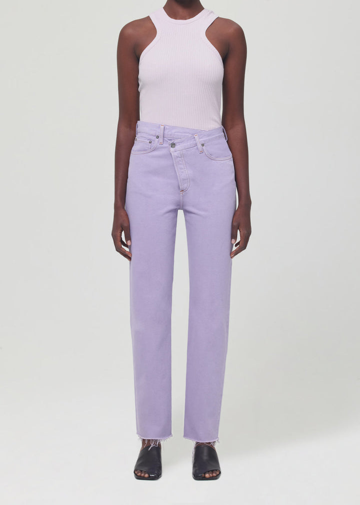 Criss Cross Straight Jean Hard Candy - blueandcream