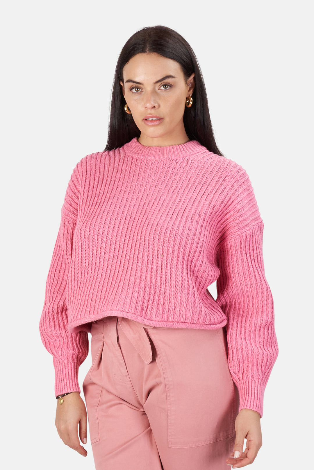Lianne Sweater Pink Lady - blueandcream