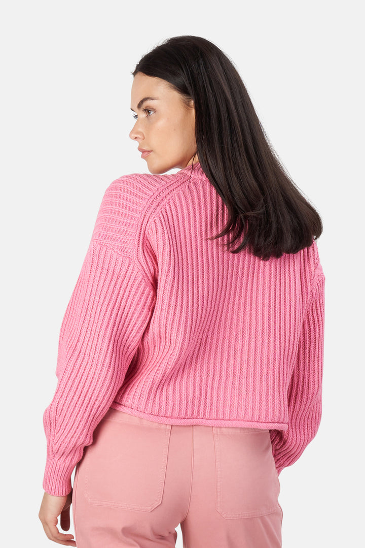Lianne Sweater Pink Lady - blueandcream