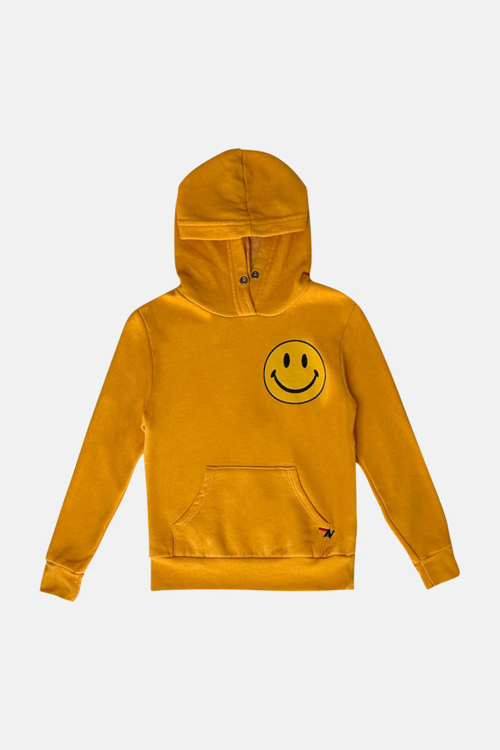 Kid's Smiley 2 Hoodie Gold