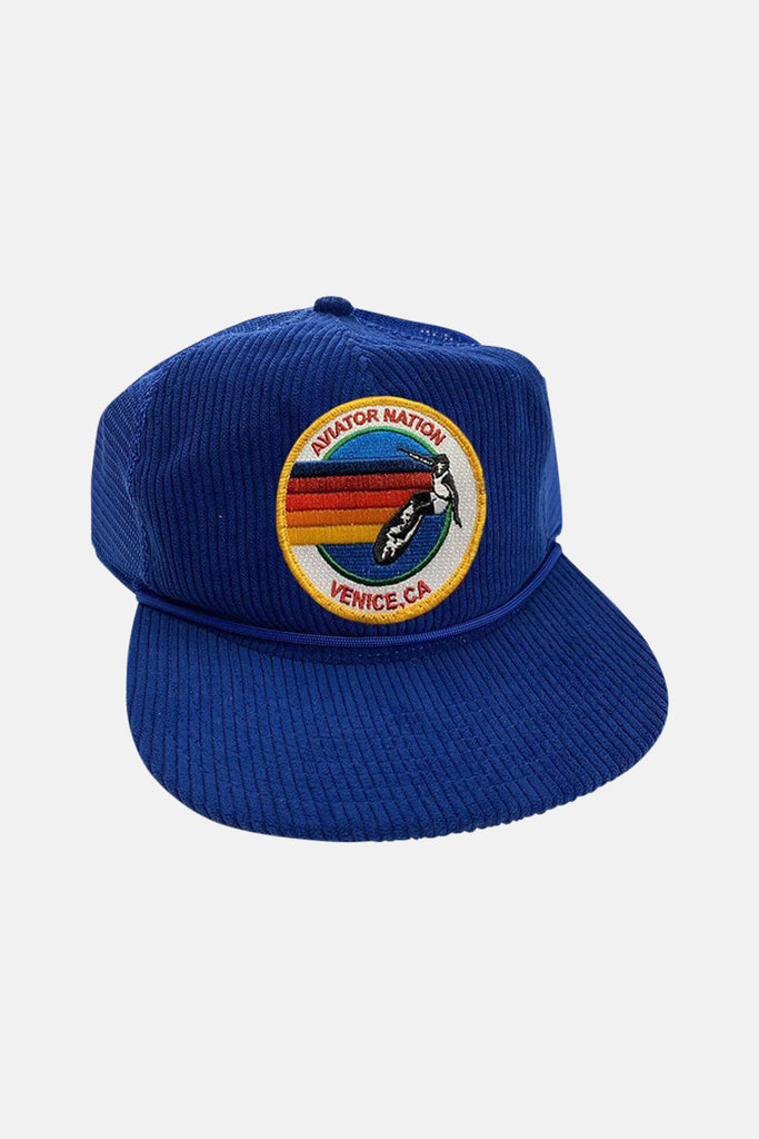 Signature Corduroy Trucker Hat Royal Blue – blueandcream display picture 1