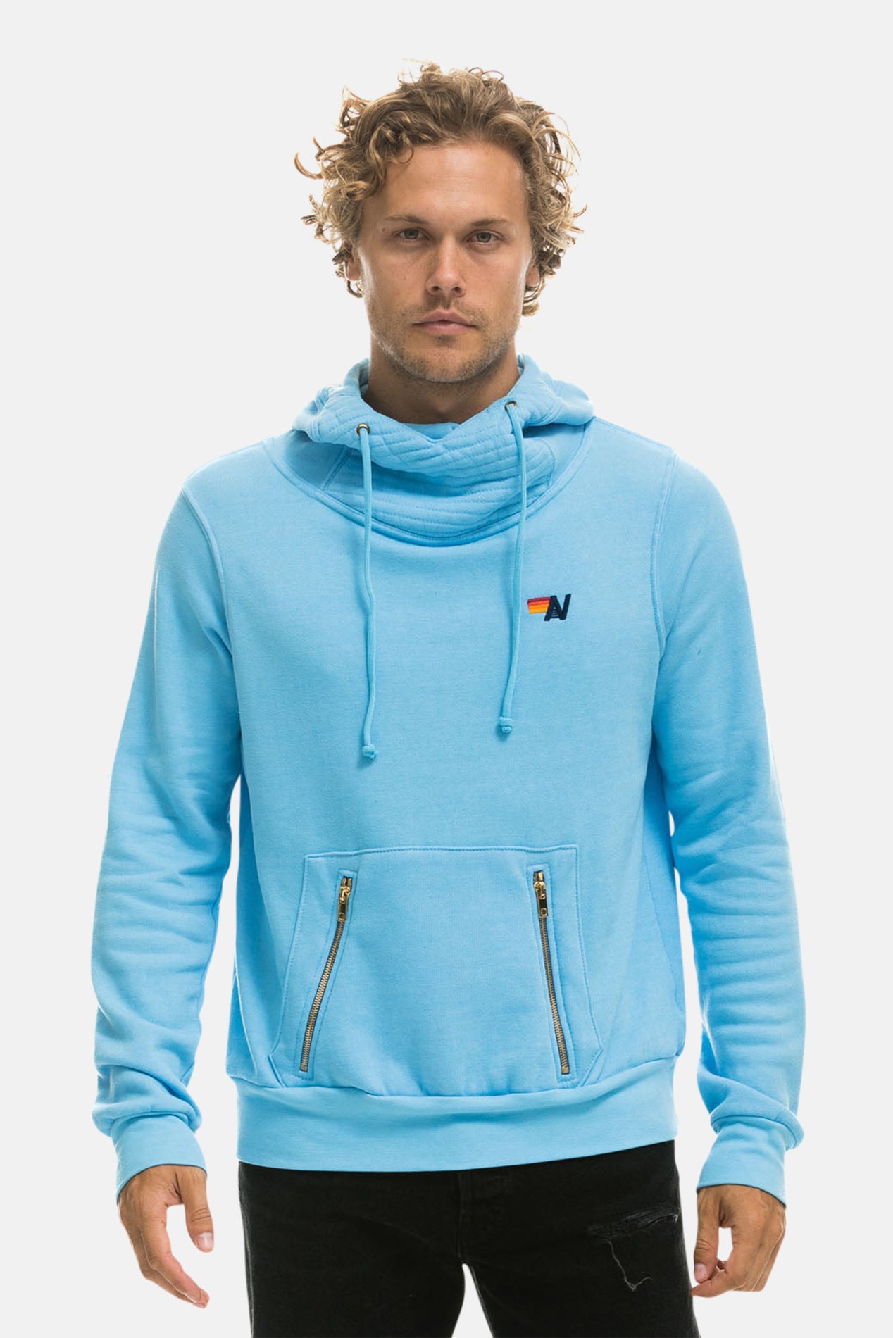 00’s archive LGB ハイネック ninja hoodie ekam Men's Ninja Hoodie Sky – blueandcream