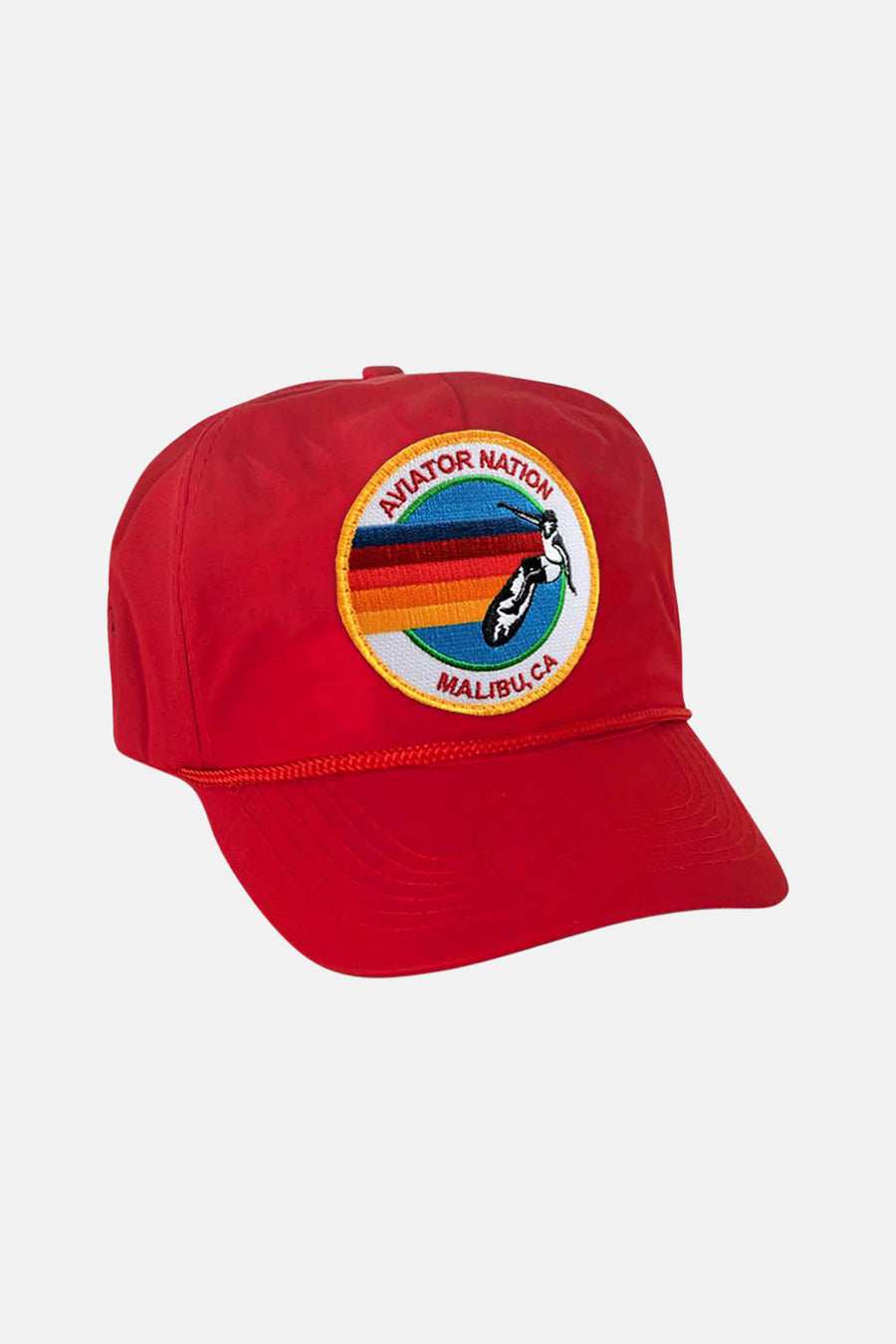 Signature Vintage Nylon Trucker Hat Red - blueandcream