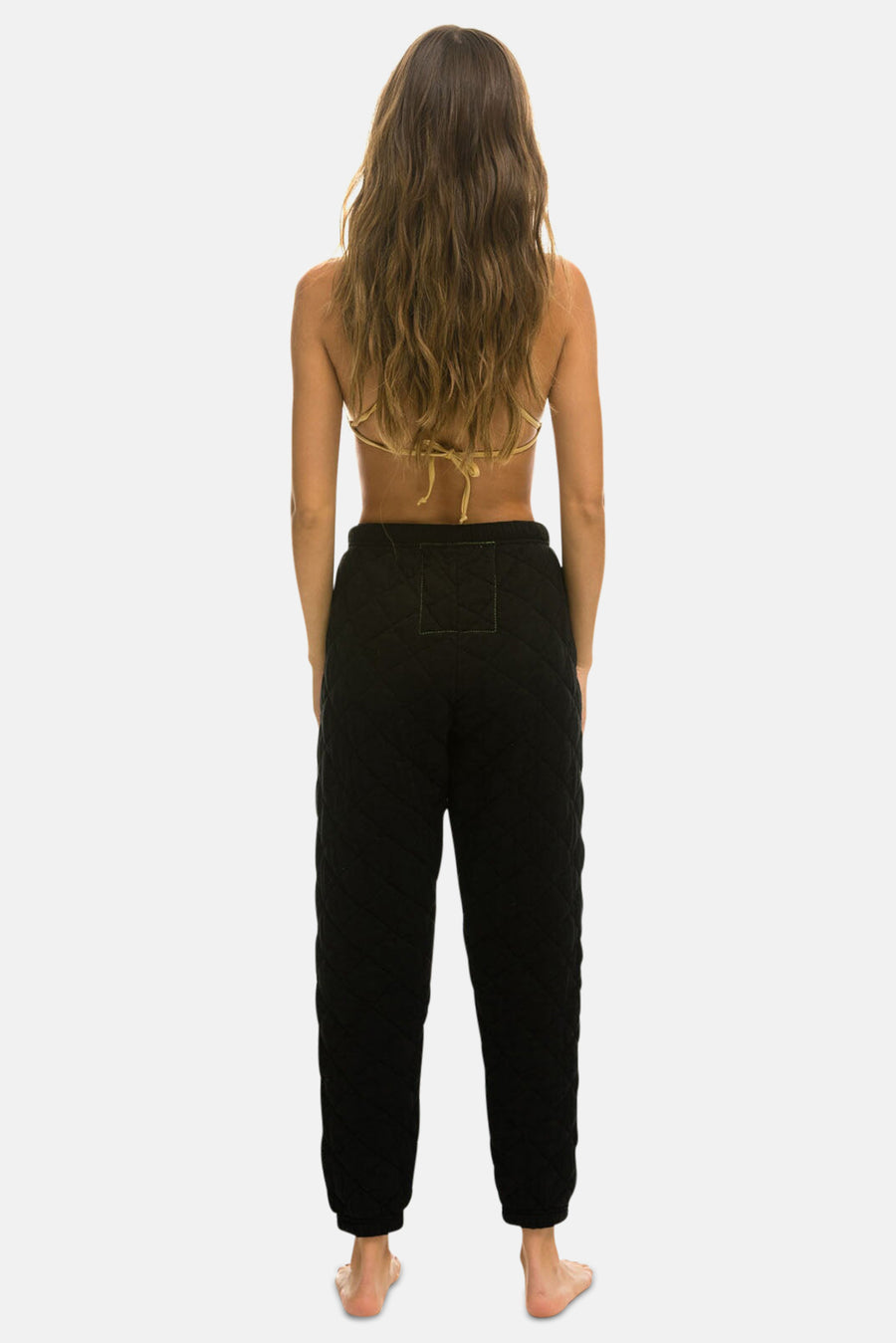 Quilted Sweatpants Black