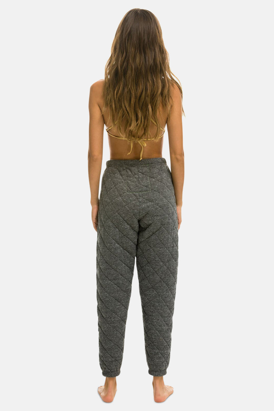 Quilted Sweatpants Heather Grey