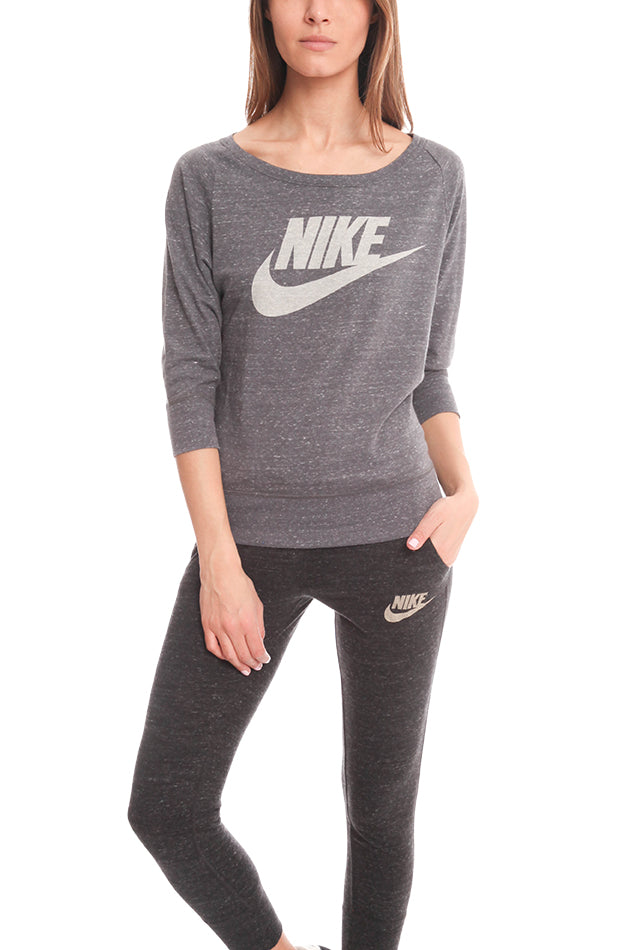 Nike 3/4 Sleeve Logo Sweater - blueandcream