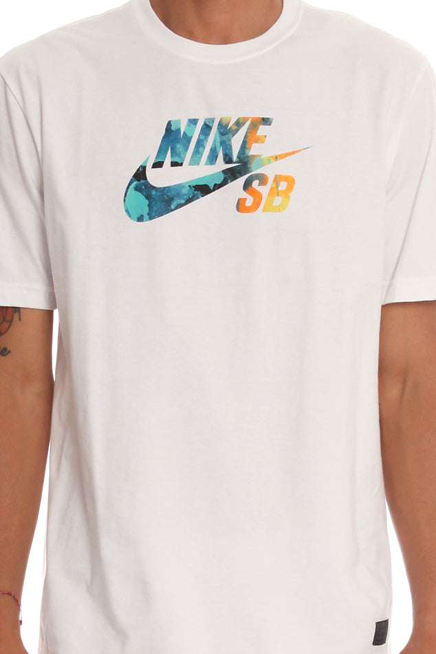 White Nike SB Tee - blueandcream
