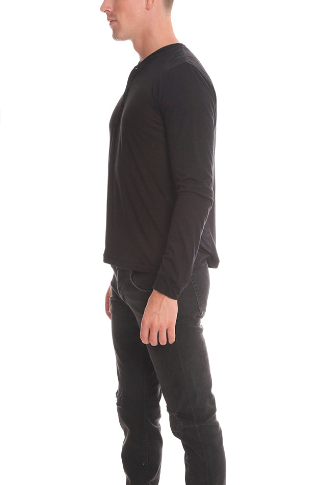 Supersmooth Henley Black - blueandcream