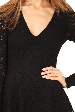 Nightcap Deep V Flirty Spanish Lace Dress blueandcream Nightcap Deep V Flirty Spanish Lace Dress blueandcream