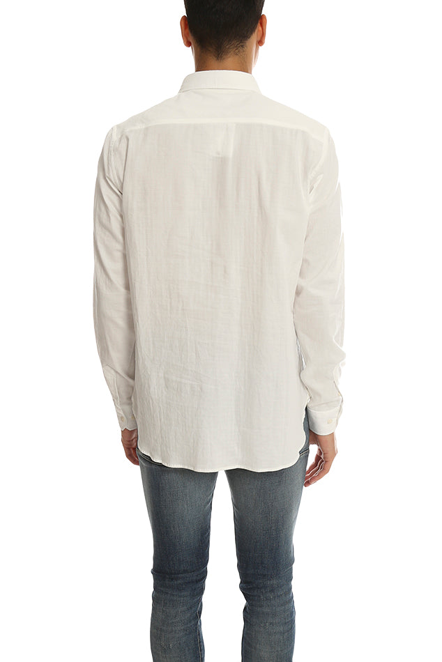 Norse Projects Hans Double Layer Shirt - blueandcream