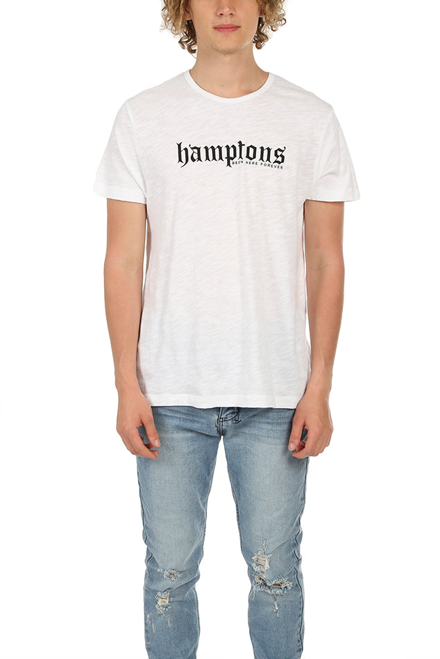 Hamptons Been Here Forever Tee White - blueandcream