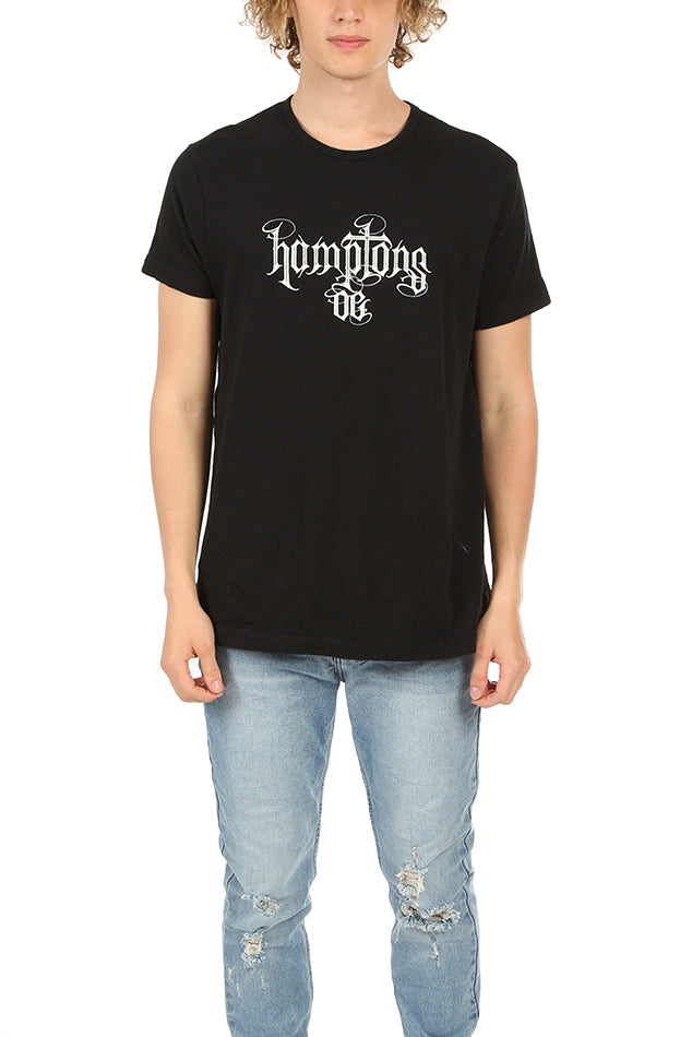 Hamptons OG Tee Black - blueandcream