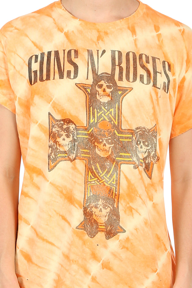 Guns N' Roses Tee Orange Tie Dye - blueandcream