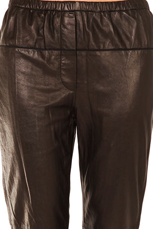 3.1 Phillip Lim Elastic Leather Sweatpant - blueandcream