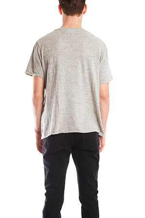 Grey Remi Relief Ikat Tee - blueandcream