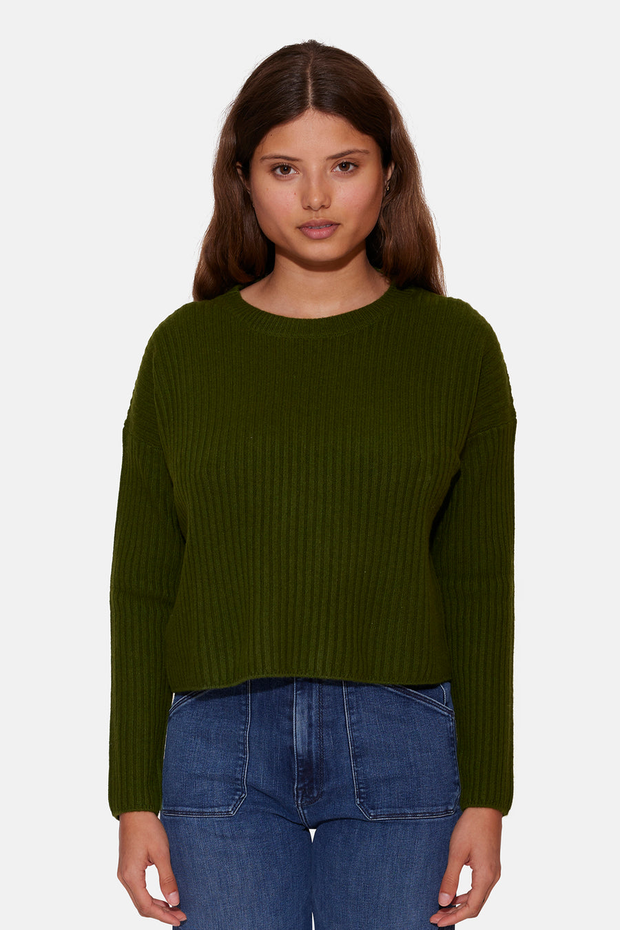 Chase Crop Sweater Cactus