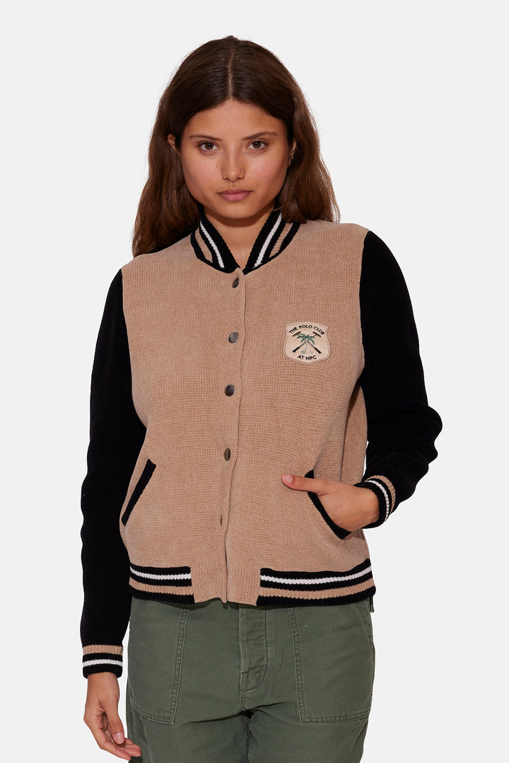 Polo Club Varsity Jacket Camel Combo