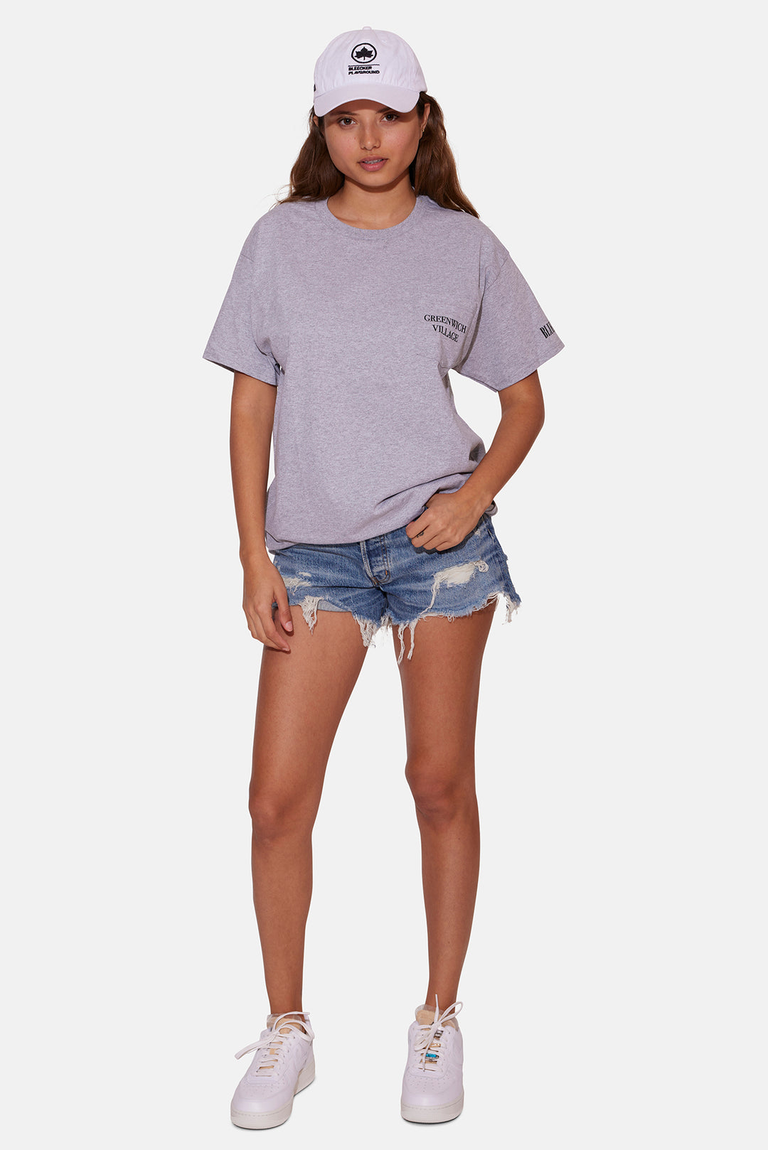 Women's Greenwich Village Pocket Tee Grey