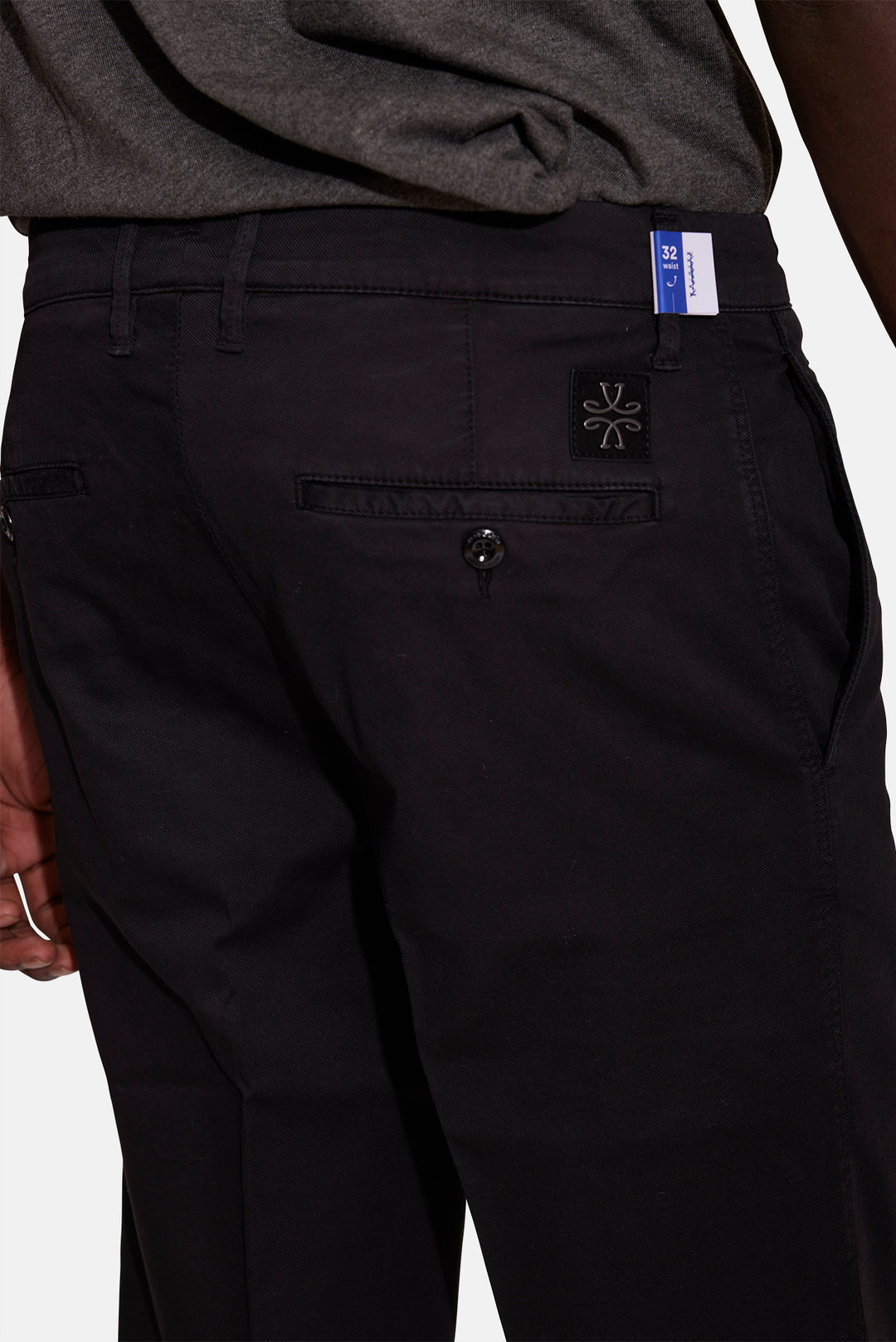 Ricky Brushed Stretch Trouser Black