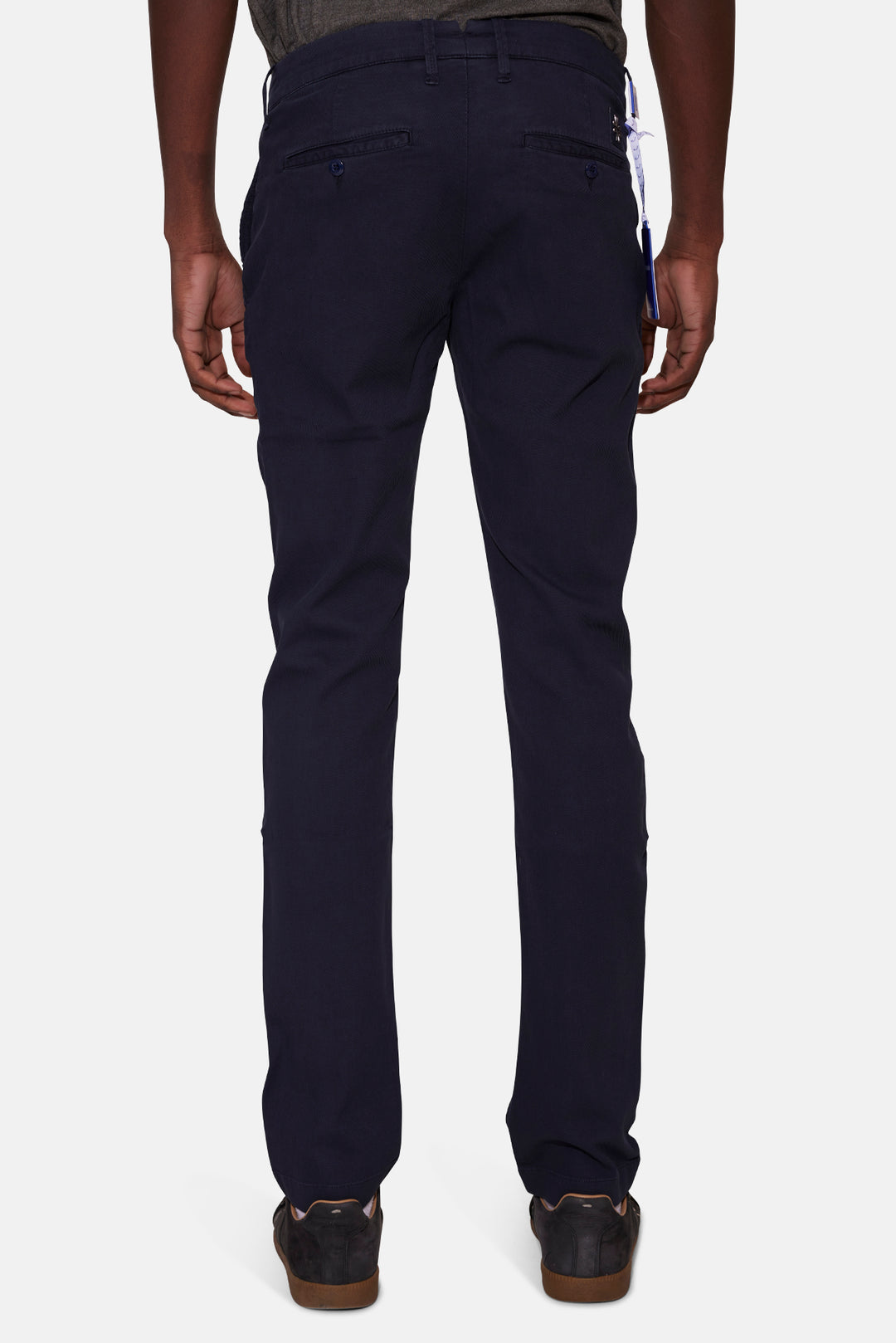 Bobby Slim Fit Pique Trouser Navy