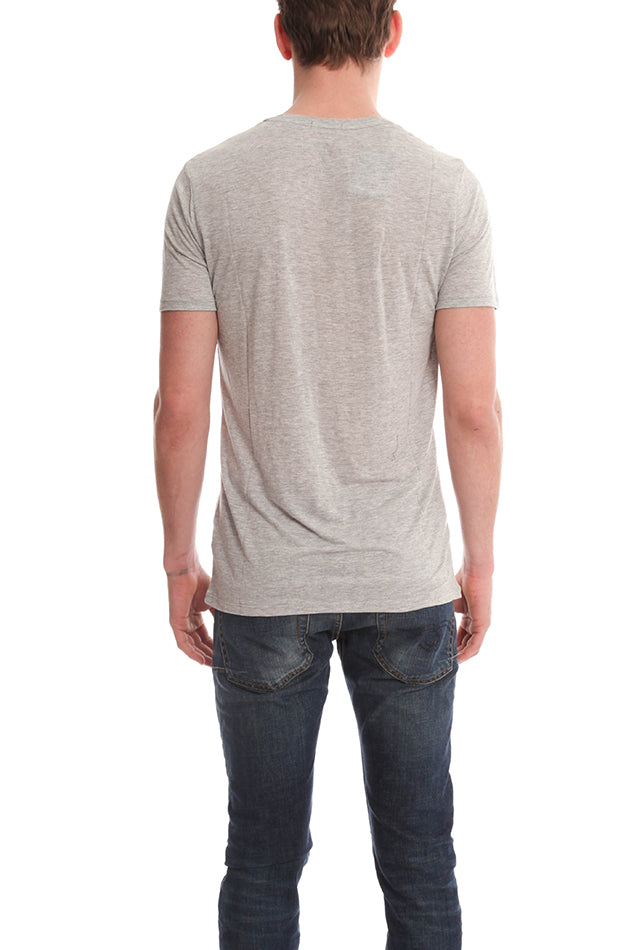 Grey ATM V Neck Tee - blueandcream