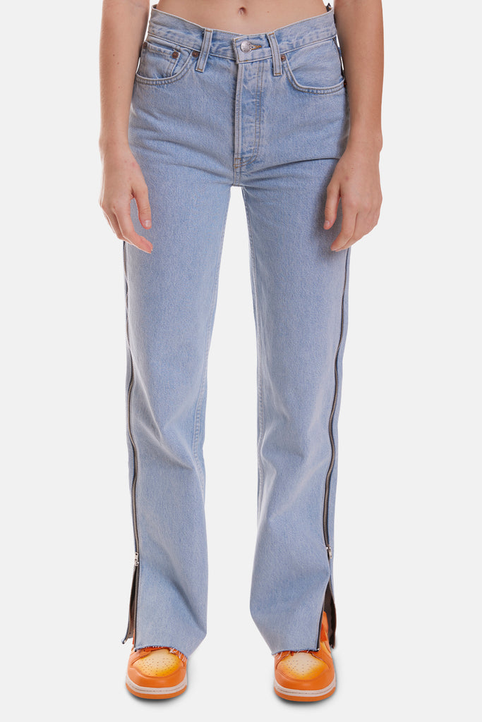 90s High Rise Loose Zip Jean NAF